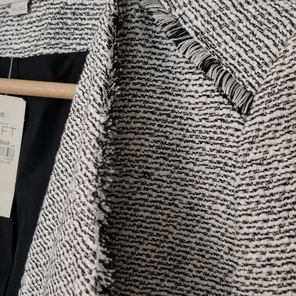 NWT LOFT Fringe Tweed Jacket in 0P - Picture 7 of 8